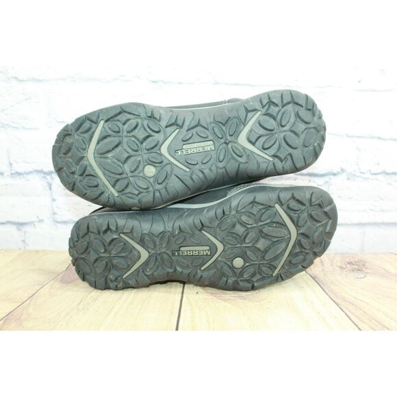 Merrell Dewbrook Black Leather Side Zip Insulated Waterproof Winter Boots Sz 7.5 - Picture 10 of 10